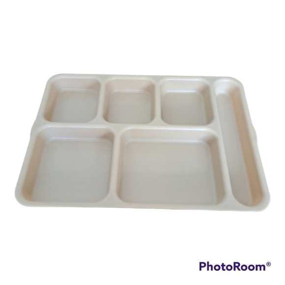 Set of 4 vintage school lunch tray cambro 10146DCW Huntington beach Made… - Picture 8 of 16